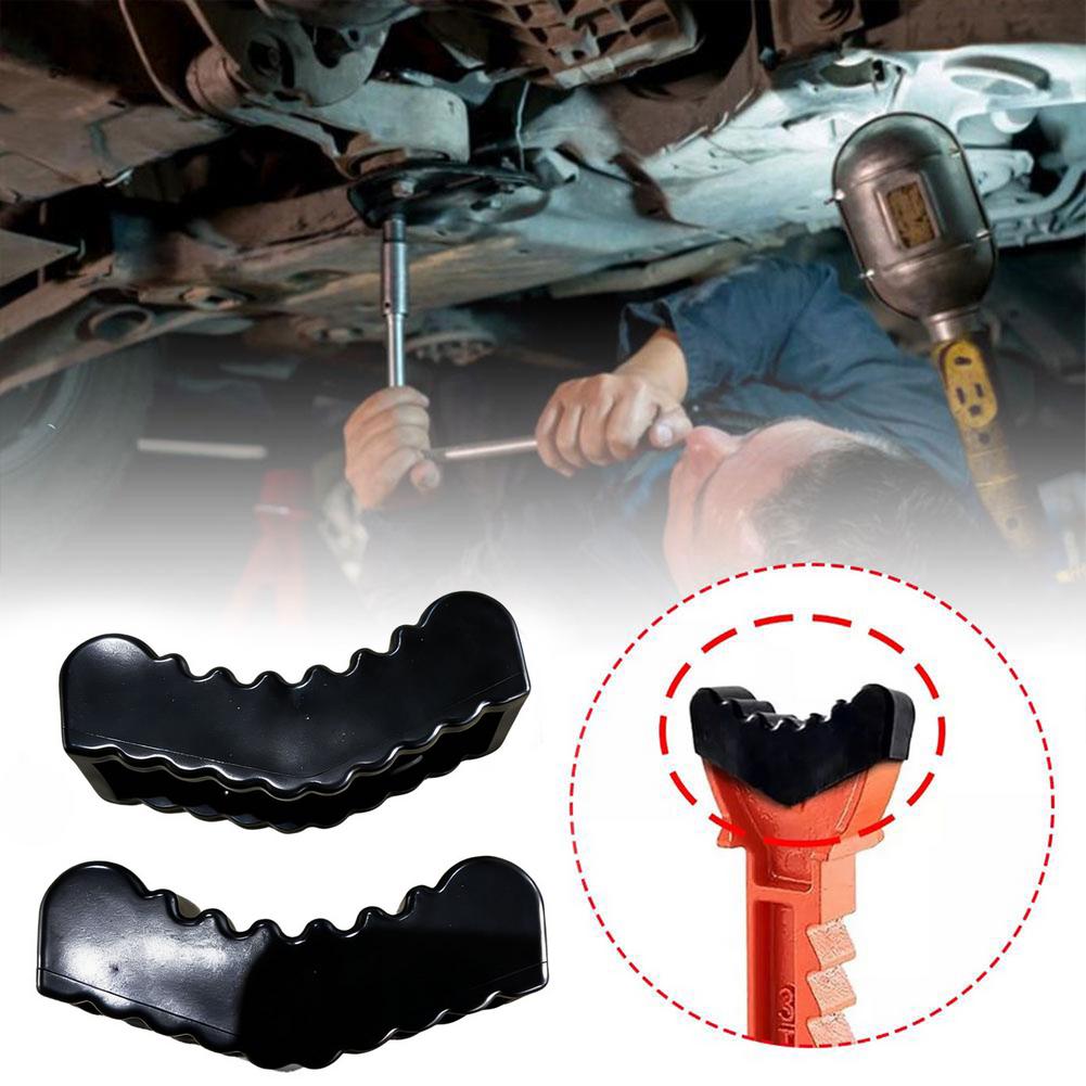 2Pcs Car Jack Stand Rubber Pad Adapter 6Ton Heavy Duty Frame Rail Pinch Weld Protector Repair Tool