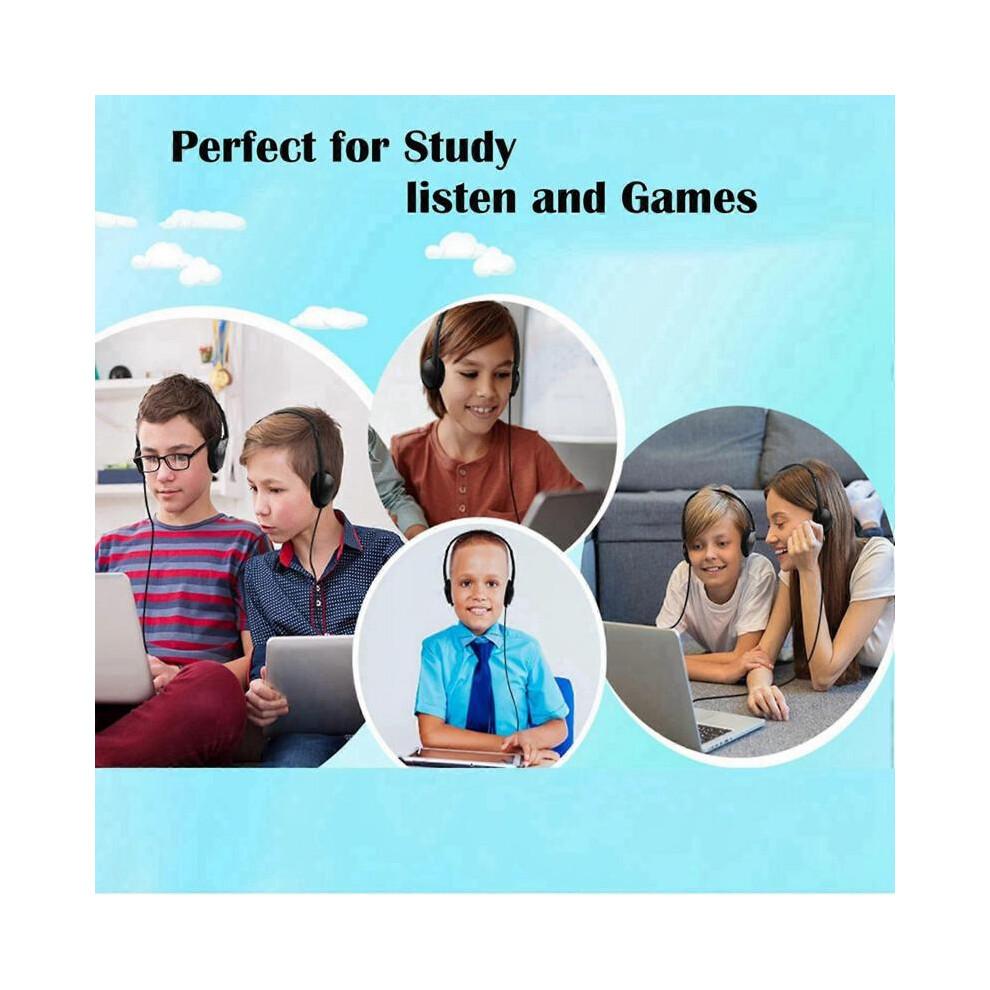 Classroom Headphones 20 Pack for Kids School, Earphones 3.5MM Audio Headset for Students Children To