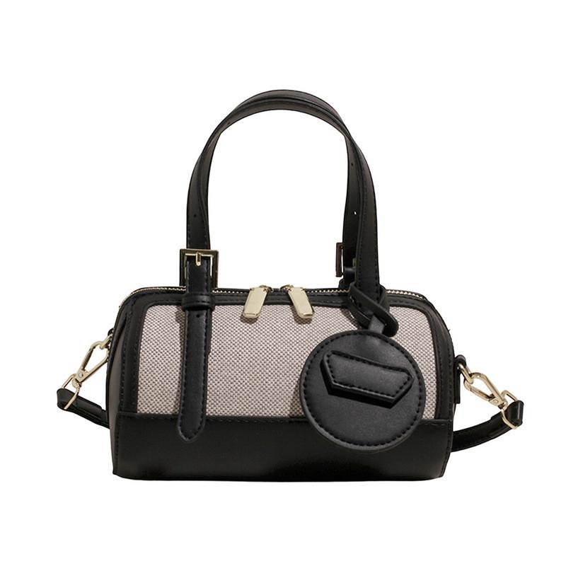 Однотонная Маленькая Сумка-Подушка с Цветными Блоками из ПУ Материала Летняя Повседневная для Ежедневного Использования