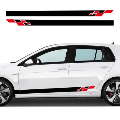 Боковая наклейка на дверь автомобиля для Volkswagen VW Golf 5 MK7 MK6 Polo MK8 Rline GTI GTD Спортивные полосы Декоративная наклейка Аксессуары для тюнинга авто