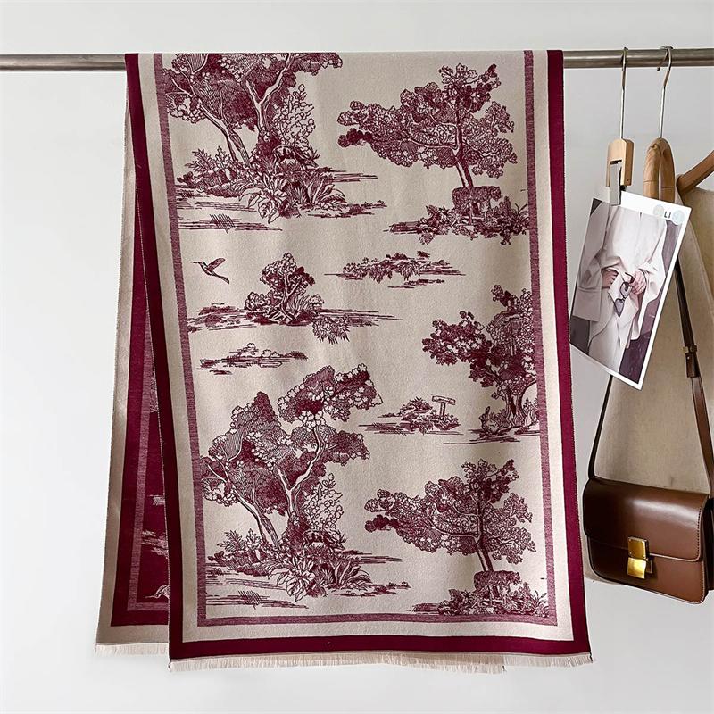 Cashmere Scarf Women Fashion Pashmina Shawl Winter Wrap Design Warm Head Scarves Femal Poncho Neckerchief Echarpe Bandana