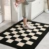 1PC, Checkerboard High-class Mat Doormat Mat Into the Door Mat, Wear-resistant Dirty Porch Carpet, Can Wash Home Decoration