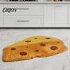 Быстросохнущий коврик для ванной Croissant, Нескользящий, Впитывающий, Мягкий ковер, Декоративный коврик для пола с сыром и монстерой, Лист, Машинная стирка, Ковер