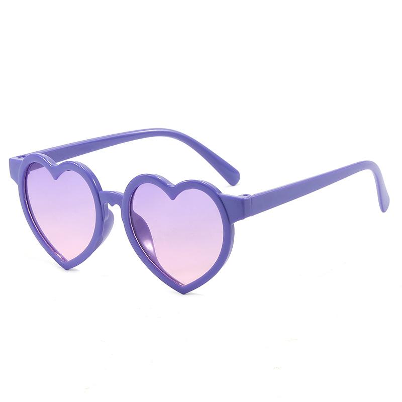 Heart-Shaped Kids Sunglasses Child-Friendly Children'S Sun Glasses Candy Color Sunglasses Vibrant Uv400 Kids Shades