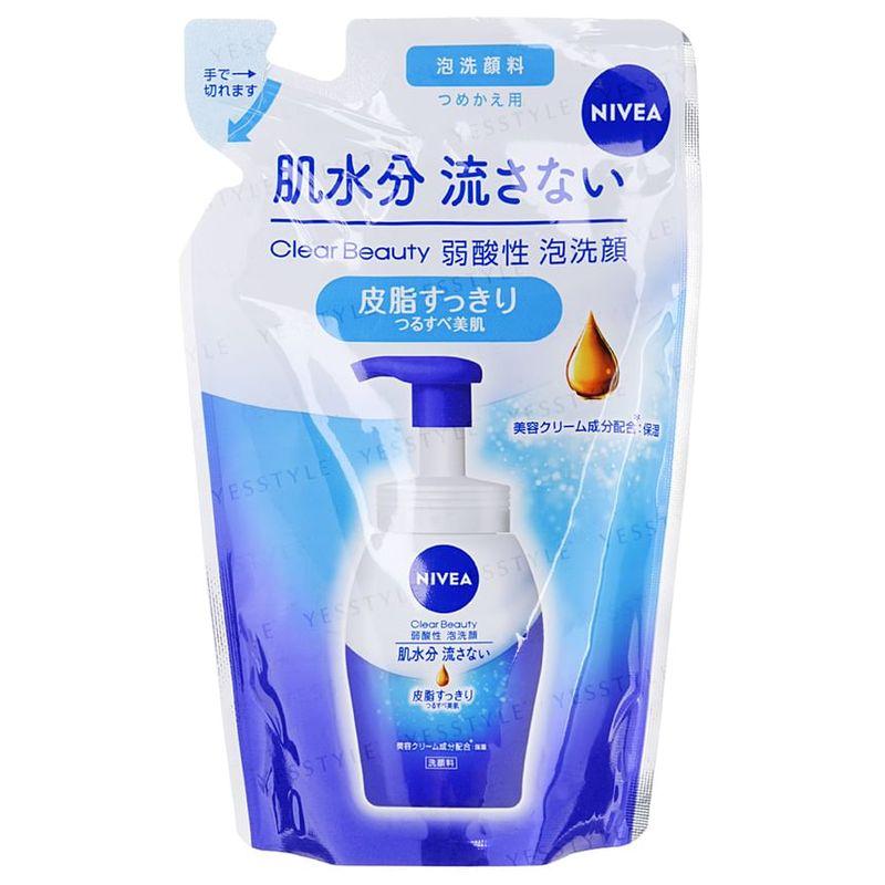 Nivea Япония - Очищающая пенка для умывания Clear Beauty, слабокислотная