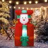 Christmas Decoration Up and Down Chimney Santa Claus Inflatable Toys with LED Light 1.5M Inflatable Model Indoor Outdoor Decor