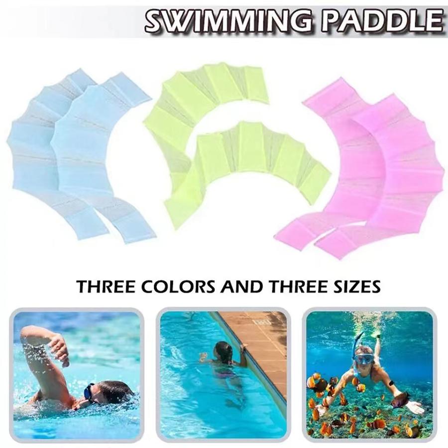 Силиконовые ласты для плавания, ласты для мужчин и женщин, детский бассейн, спортивные профессиональные тренировочные перчатки с перепонками на пальцах, весла, оборудование