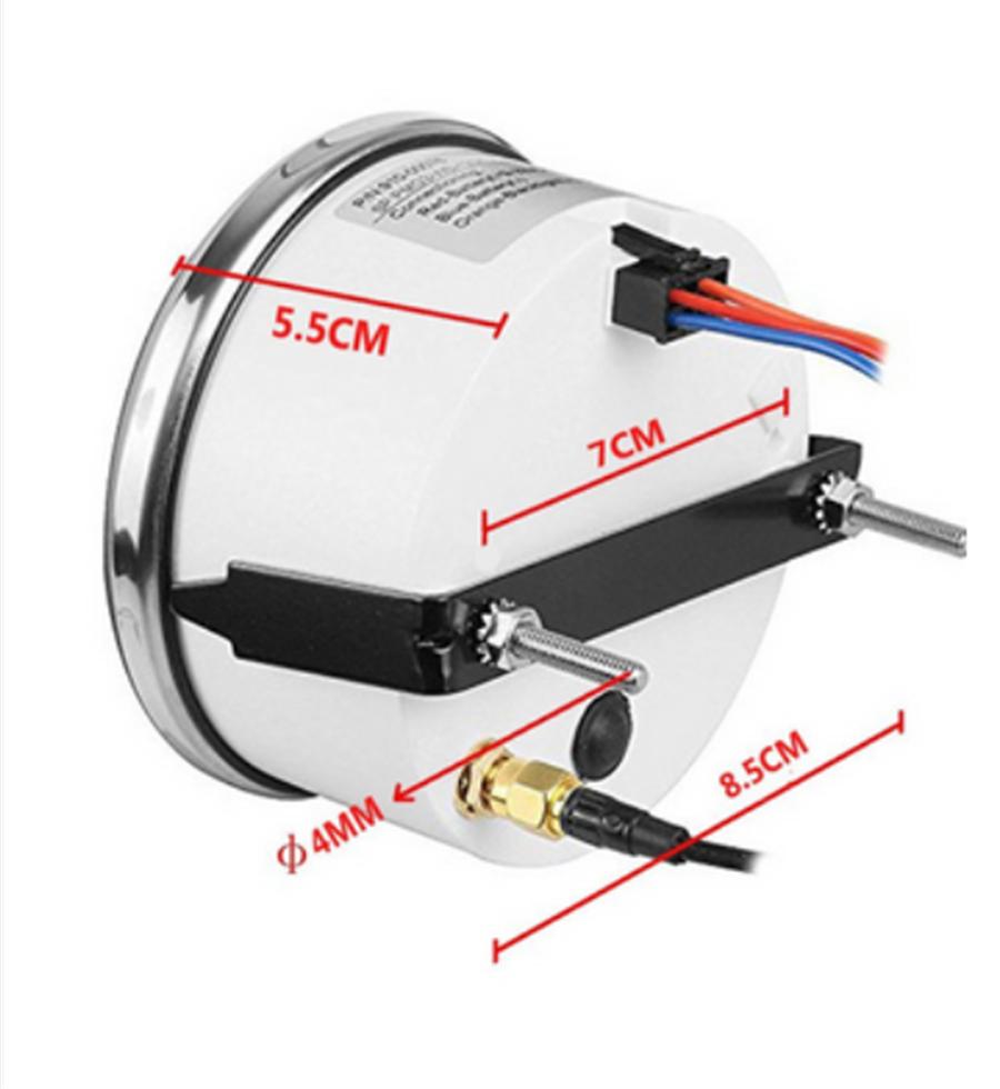 Car SUV 85mm Round Digital Tachometer 3000RPM Hourmeter REV Counter Tacho Meter