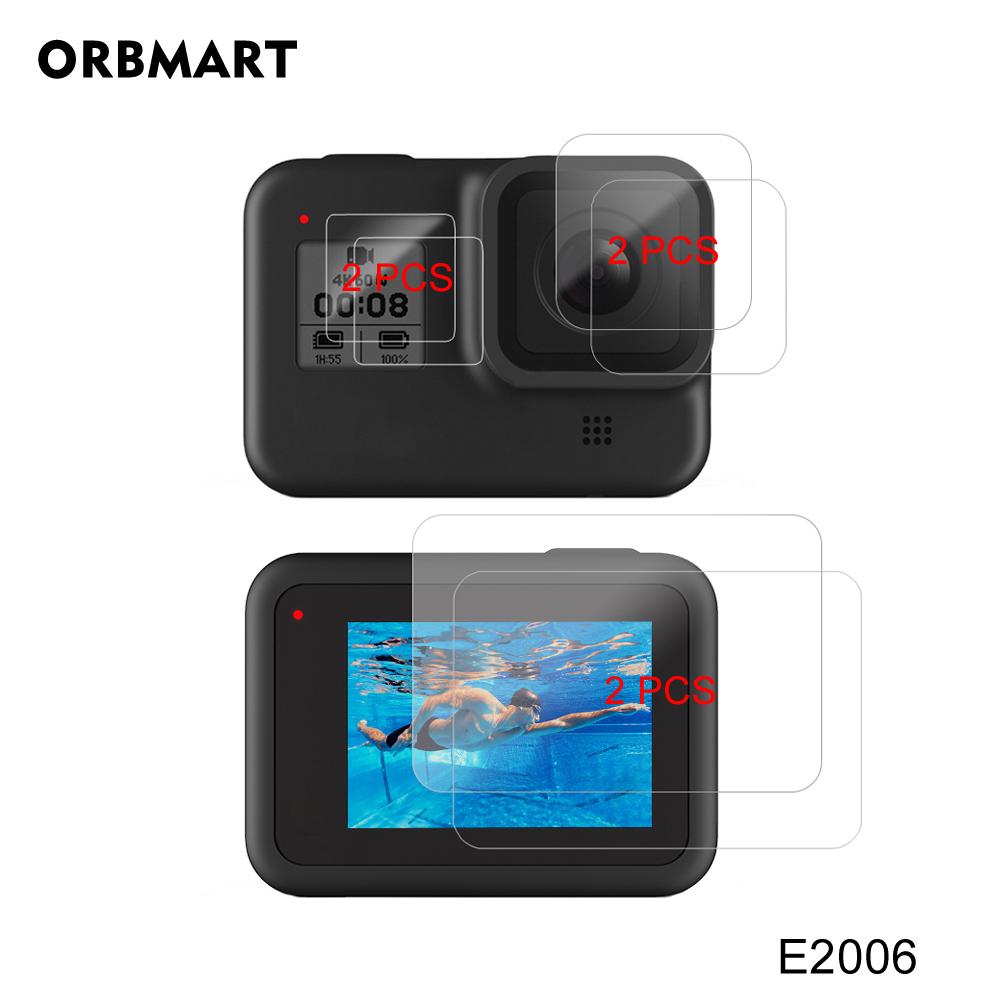 Защитная пленка из закаленного стекла для GoPro Hero 8, черная защитная пленка для объектива для Gopro8 Go pro 8, аксессуары для камеры