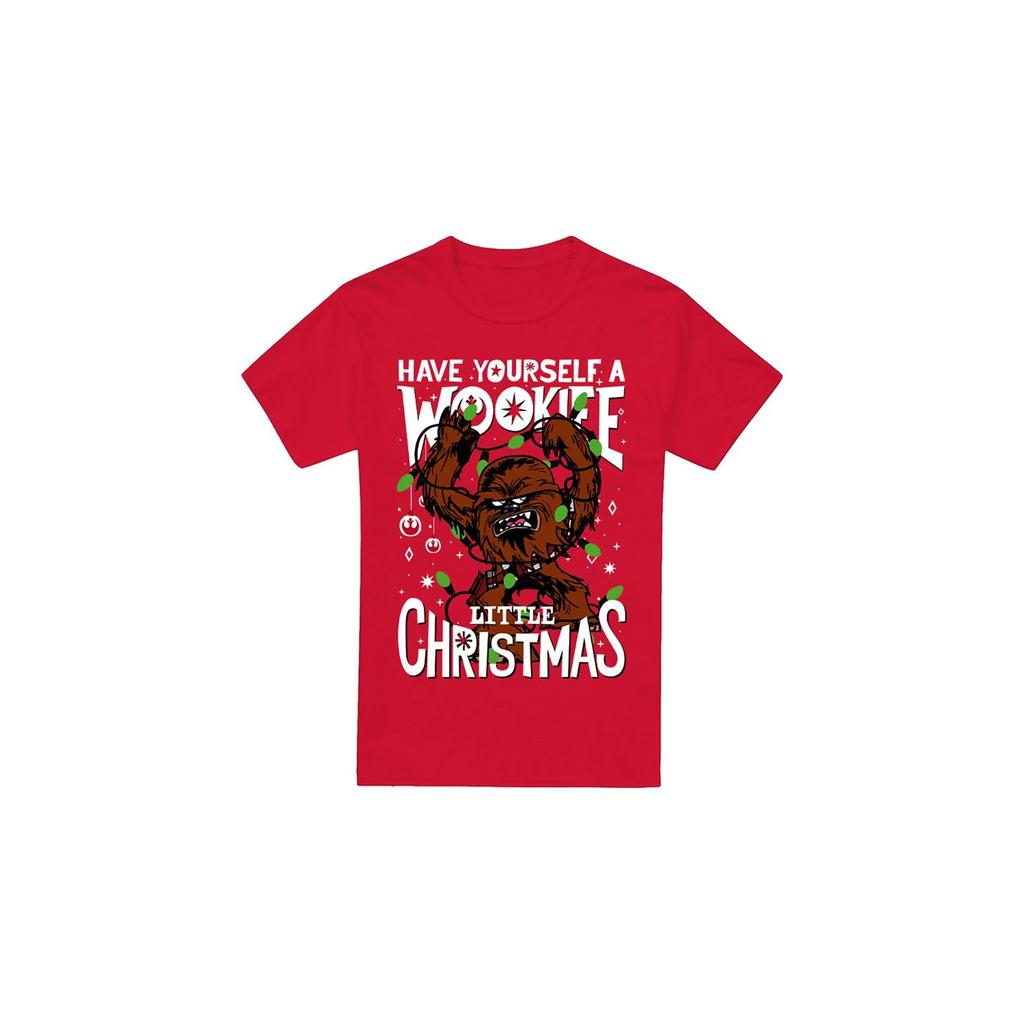 STAR WARS Mens A Wookie Little Christmas T-Shirt