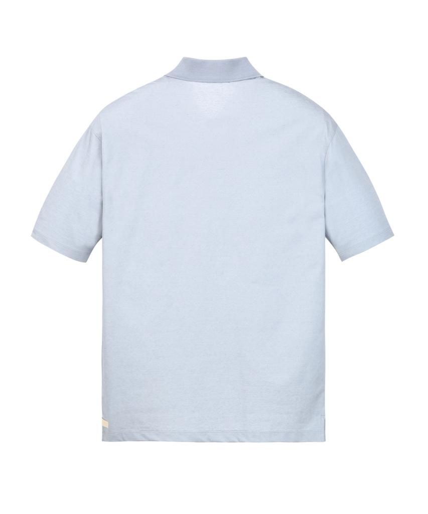Jilseutyueoteunyuyogmaen Linen Blend T-Shirt - Sky Blue (Jnts6B501B1)