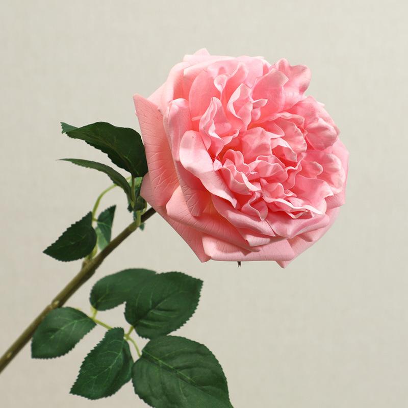 Simulation feel moisturizing Austin rose, home decoration living room ornament fake flower