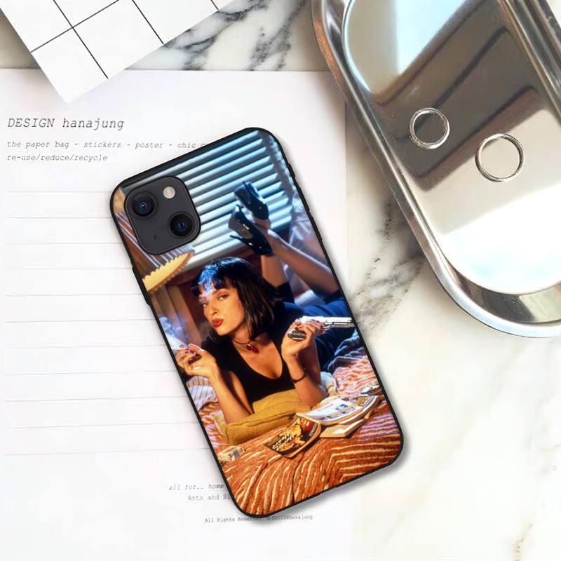 Забавный чехол для телефона из фильма «Криминальное чтиво» для iPhone 11 12 Mini 13 14 15 Pro XS Max X Plus SE XR Shell