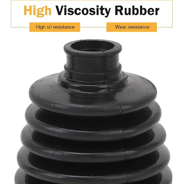2 PCS CV Boot Repair Kit, Waterproof Dustproof Axle Boot with 4 Stainless Steel Clamps & 6 Cable Ties, High-Temp Resistant CV Joint Axle Cover,