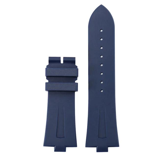 Rubber Silicone Watch Band For Vacheron Constantin Overseas VC 47450 VC 49020 Watchbands Men Luxurious Watch Strap 25mm * 8mm