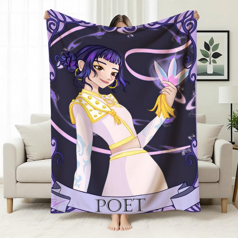 Kpop Witch Hunters Blanket Blanket Witch Hunters Peripheral Nap Blanket Printed Flannel Office Sofa Blanket