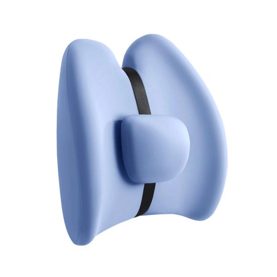 Lumbar Support Pillow Car Waist Cushion Ergonomic Design Soft Breathable Lower Back Support Pillow Memory Foam Seat Cushion