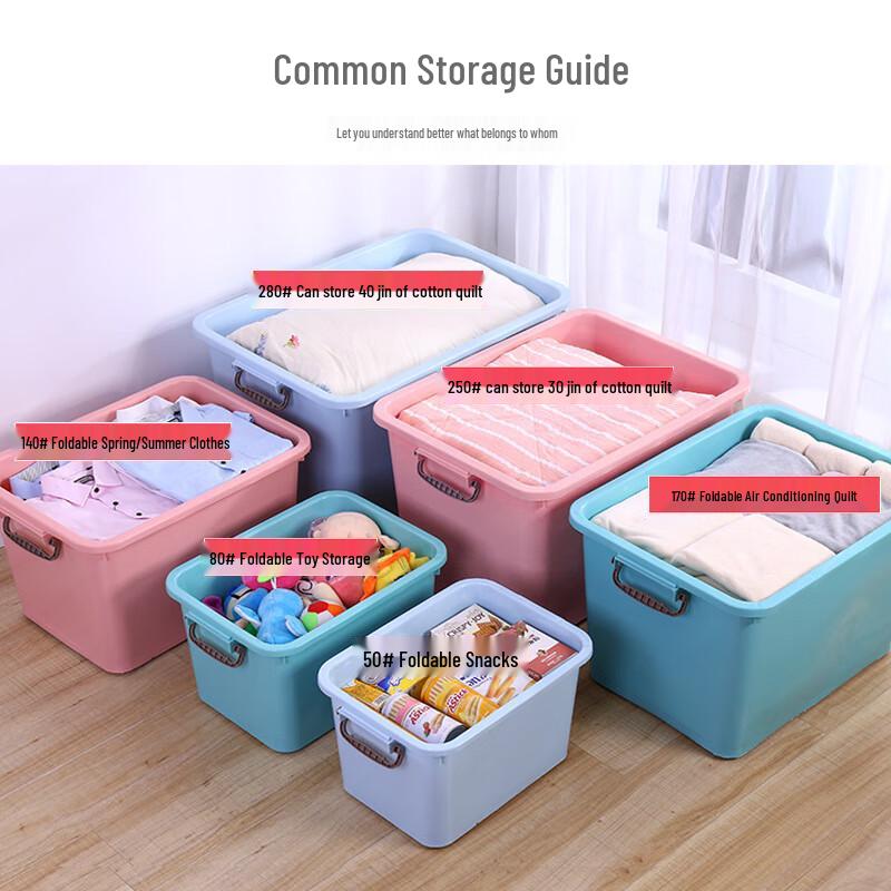 Thickened Plastic Storage Box with Lid