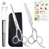 Mint G Haircutting Scissors Shears Cutting Shears for Kids and Professionally Supervised Cutting Thinning Storage Case Included Set Beginner-Friendly