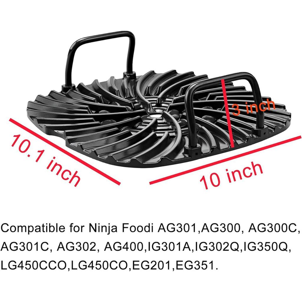 Защитный экран от брызг + подставка для духовки для фритюрницы Ninja Foodi AG301, аксессуары для фритюрницы с грилем 5-в-1 AG300, AG300C, AG301C, AG302