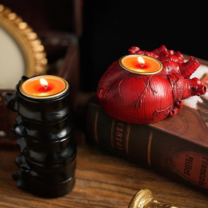 Хэллоуин Подсвечник Украшение Подсвечник Сердце Подсвечник Скелет Подсвечник Мозг Призрак Фестиваль Украшения Реквизит