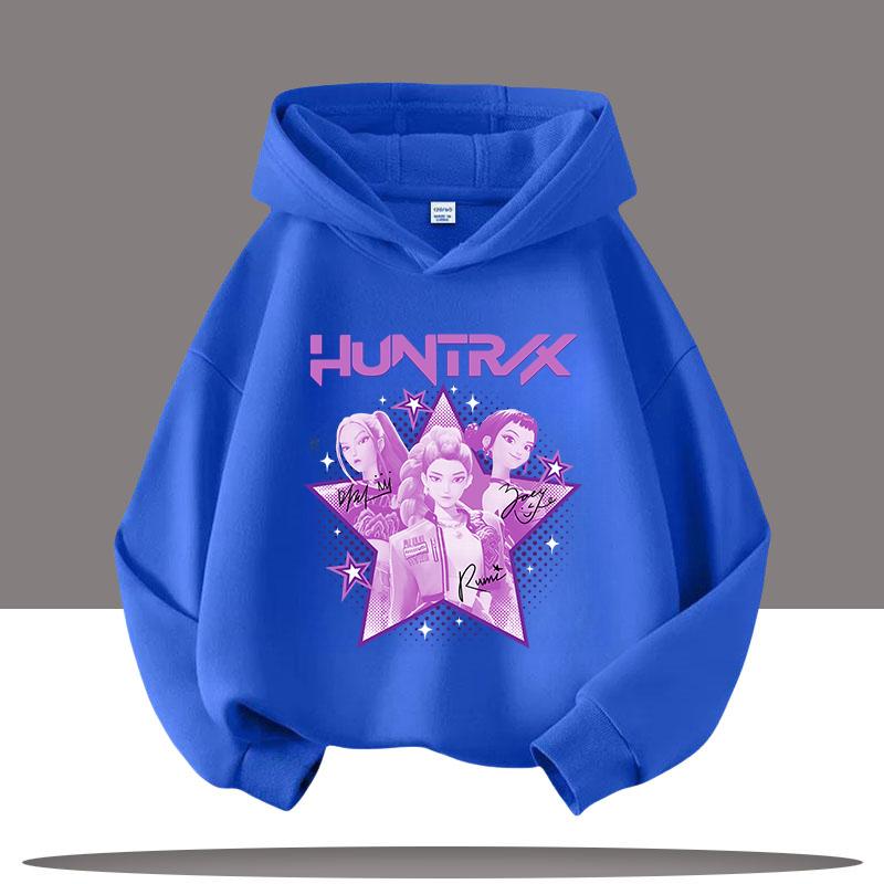 Autumn 3D KPop Demon Hunters Printed Hoodies Fashionable Casual Sports Long Sleeved Children's Boy and Girl Kids Unisex Hooded Sweatshirts