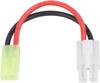 Кабель-переходник Tamiya 16AWG | 13см Легкий и удобный | Совместим с аккумуляторами и зарядными устройствами для радиоуправляемых моделей | Красный ПВХ
