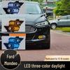 Светодиодные динамические дневные ходовые огни и указатели поворота для Ford Mondeo 13-16