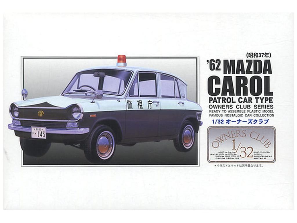 Micro Ace Club Мини-полицейская машина Mazda Carol Пластиковая модель 64 1/32 Хозяина '62 №