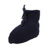 Men Women Cast Sock Dark Blue Soft Fleece Thick Adjustable Cast Toe Cover Foot Warmer for Swollen