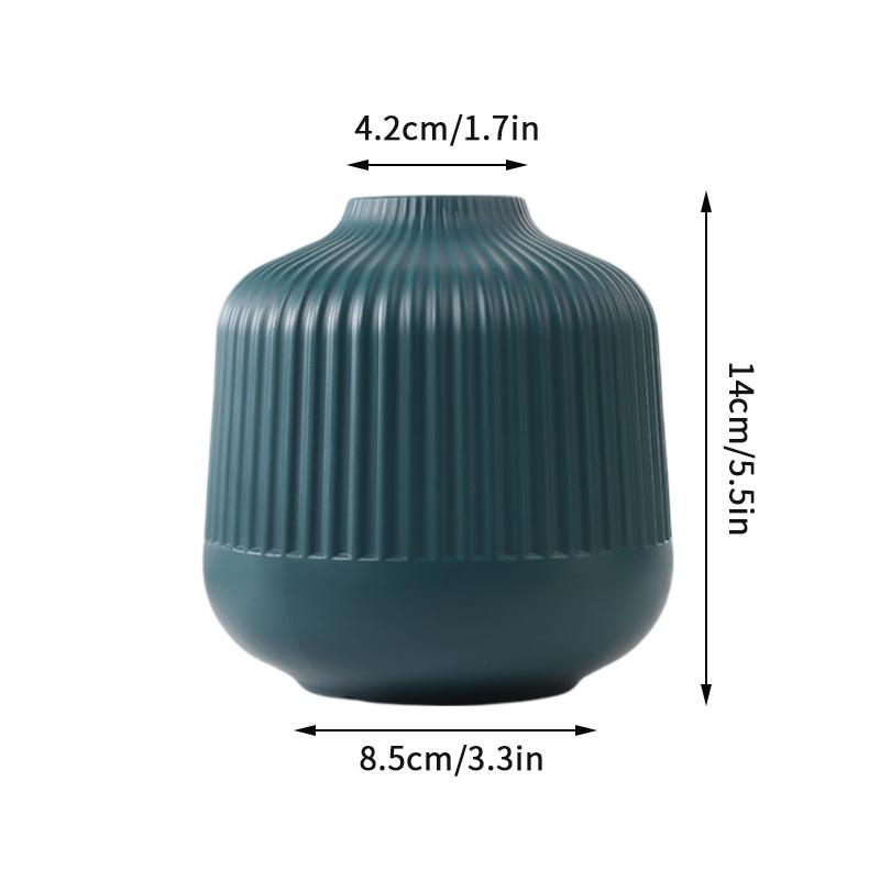 Ваза для цветов в скандинавском стиле, имитация керамического пластикового цветочного горшка, бутылка для хранения цветов, гостиная, современные украшения для дома, украшения