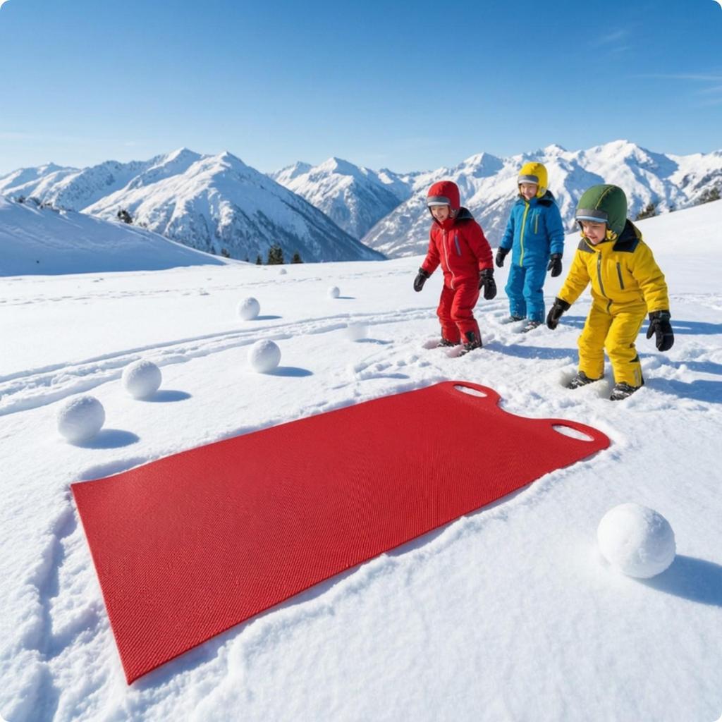 Складной рулонный коврик-слайдер из ПЭ/ЭВА-пены для снега, травяных склонов, детей