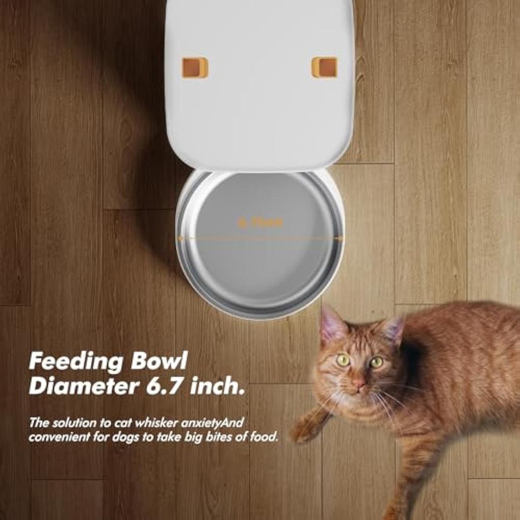 Furpipi 8L Smart Automatic Cat Feeders with 1080P HD Camera 5G WiFi Pet Feeder Tuya APP Control Smart Dog Cat Kibble Dispenser