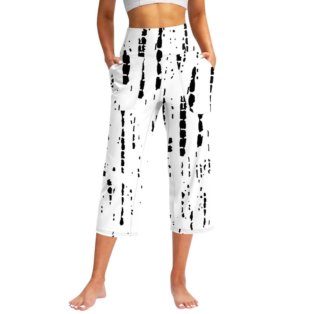 Женские повседневные брюки с карманами и высокой талией, спортивные штаны Seven Pants