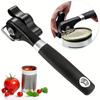 1Pc Quick and Easy Can Opener Kitchen Accessories Professional Manual Stainless Steel Jar Opener Safety Side Cut Bottle Openers Household Tools