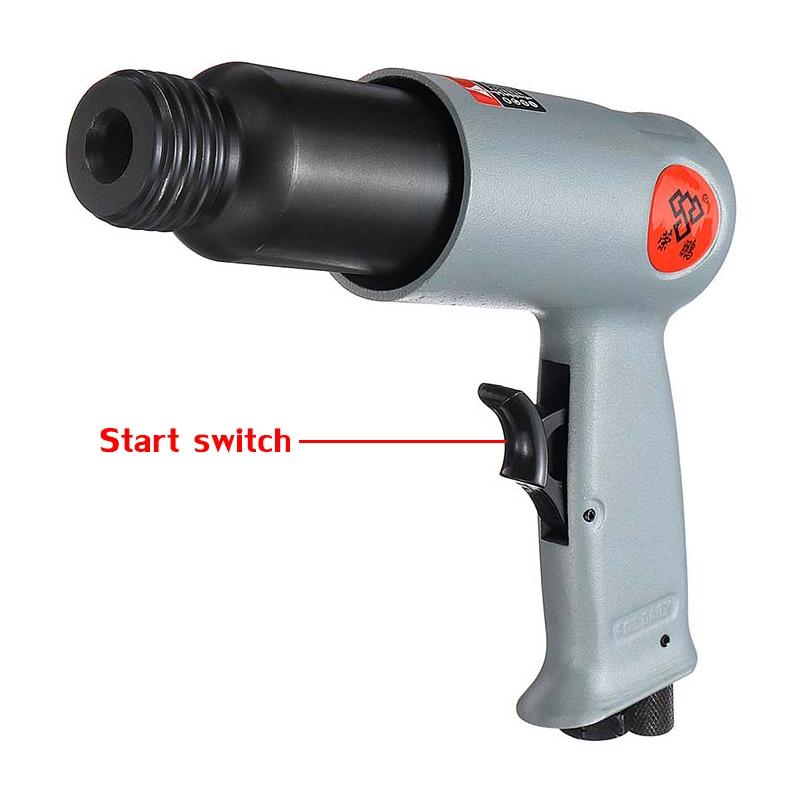 1/4 Inch Chipping Riveting Pneumatic Power Air Tool Handheld Gas Shovels Air Hammer Drill Tool Kits with 4pcs Chisels