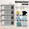 4Pcs Sheet Storage Box Organizer Foldable Window Label Blanket Bed Sheet Organizer Box Wardrobe Bed Clothes Storage Organizer