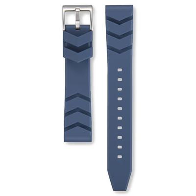 Replacement Watch Band, Genuine Product, Silicone, Lug 22mm / Buckle 20mm, Navy, RS08R22NY Men's (Not for Diver's Watches)