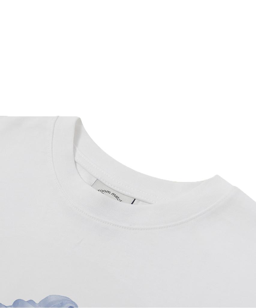 MATCHGLOBE Ice Cream Crop Top (White)