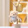 Lovable Plush Bear Keychain Adorable Stuffed Doll Soft Animal Toy For Kids And Babies
