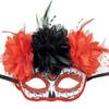 Fashion Halloween Mask Flowers Flower Wearing Ghost Mask Mexican Day of The Dead  Mask  Girls Lady