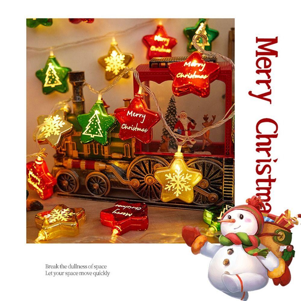 Cosy Christmas Tree Led Fairy Lights Hanging Plastic Colorful Christmas Ball  Living Room