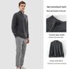 Hengyuanxiang Men's Pure Cashmere Semi-High Neck Pullover