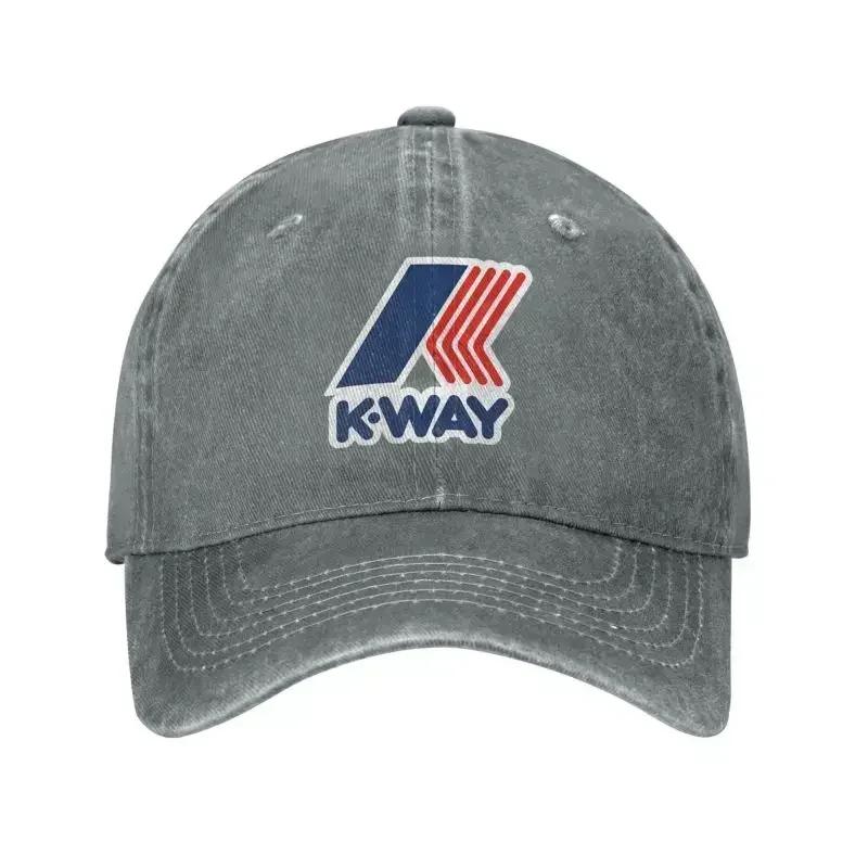 Custom Cool Cotton KWay Symbol Baseball Cap for Men Women Adjustable Adult Dad Hat Outdoor