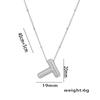 Fashion 26 Bubble Letter Initial Pendant18k Gold Plated Micropaved Full Zirconia Stone Chain Couple Necklace Women Jewelry