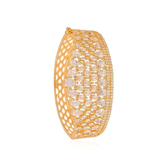 Розовое золото серебро покрытие зеленый розовый белый американский бриллиант фианитовый камень корона дизайн открывающийся стильный браслет на руку для женщин/девушек