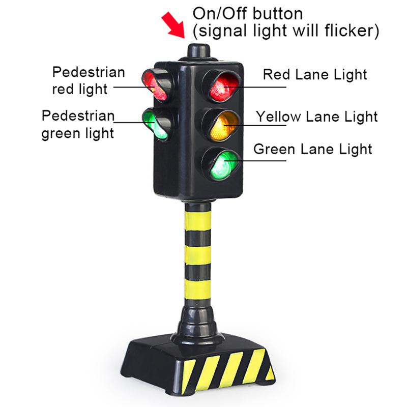 Kids Mini Traffic Signs Light Speed Camera Toy With Music Led Traffic Rule Toy