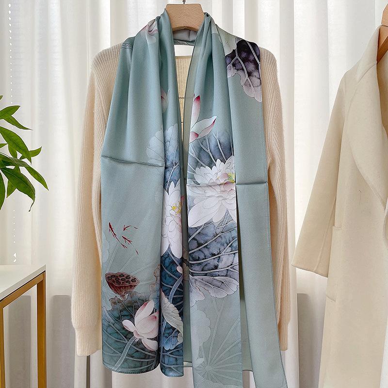 Шелковый шарф Шарф Шаль Mulberry Silk Женский шелк