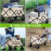 UNE Carry Wagon Outdoor Wagon Складная тележка для кемпинга с тормозом Большая вместимость 150 л Грузоподъемность конвергенции 150 кг Отдельно стоящее компактное хранилище поставляется