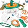 Bug Catcher Kit for Kids, Kids Outdoor Explorer Kit with Bug Collector, Whistle, Compass, Magnifying Glass, Bug Catching Kit Toy for Kids Age 3 4 5 6